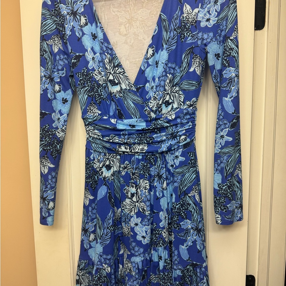 Lily Pulitzer CodyLee long sleeve ruffle mini dress - Size XS